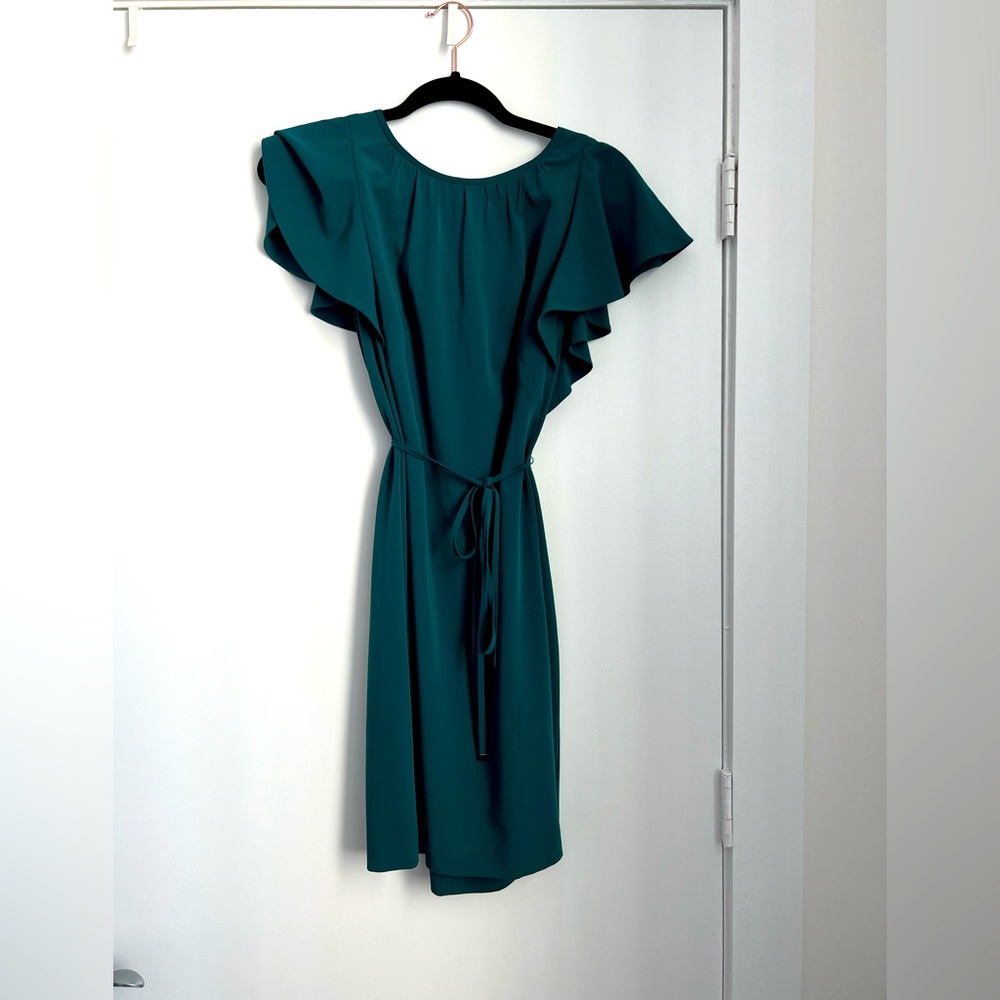 Loft teal business casual dress, size 6, good condition
